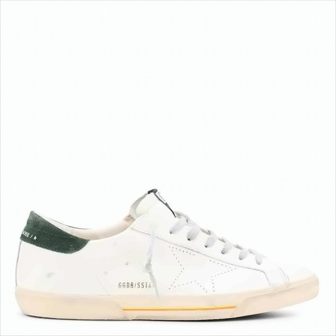 Golden Goose Low-Top White Leather Sneakers With Distressed Finish