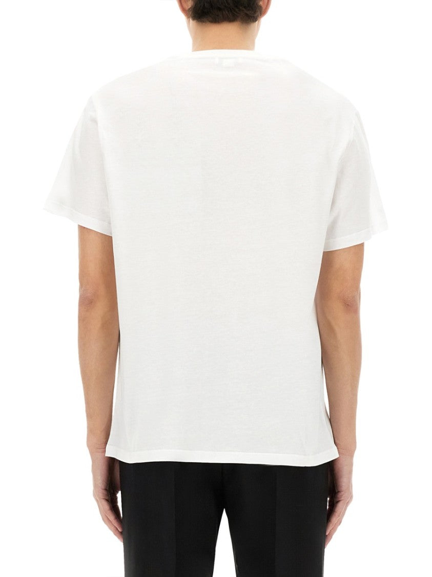 Alexander Mcqueen Bold Graphic Print Cotton T-Shirt