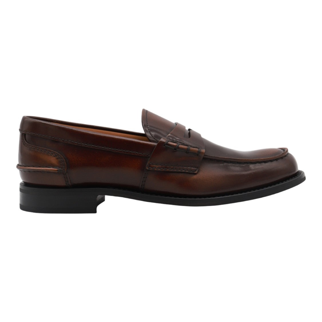 Church's Classic Loafer Style Flat Shoes With Polished Finish