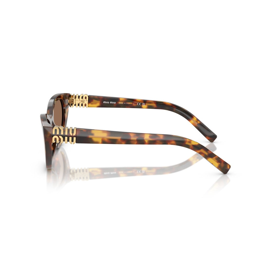 Miu Miu 0Mu A04s Cat-Eye Tortoiseshell Sunglasses