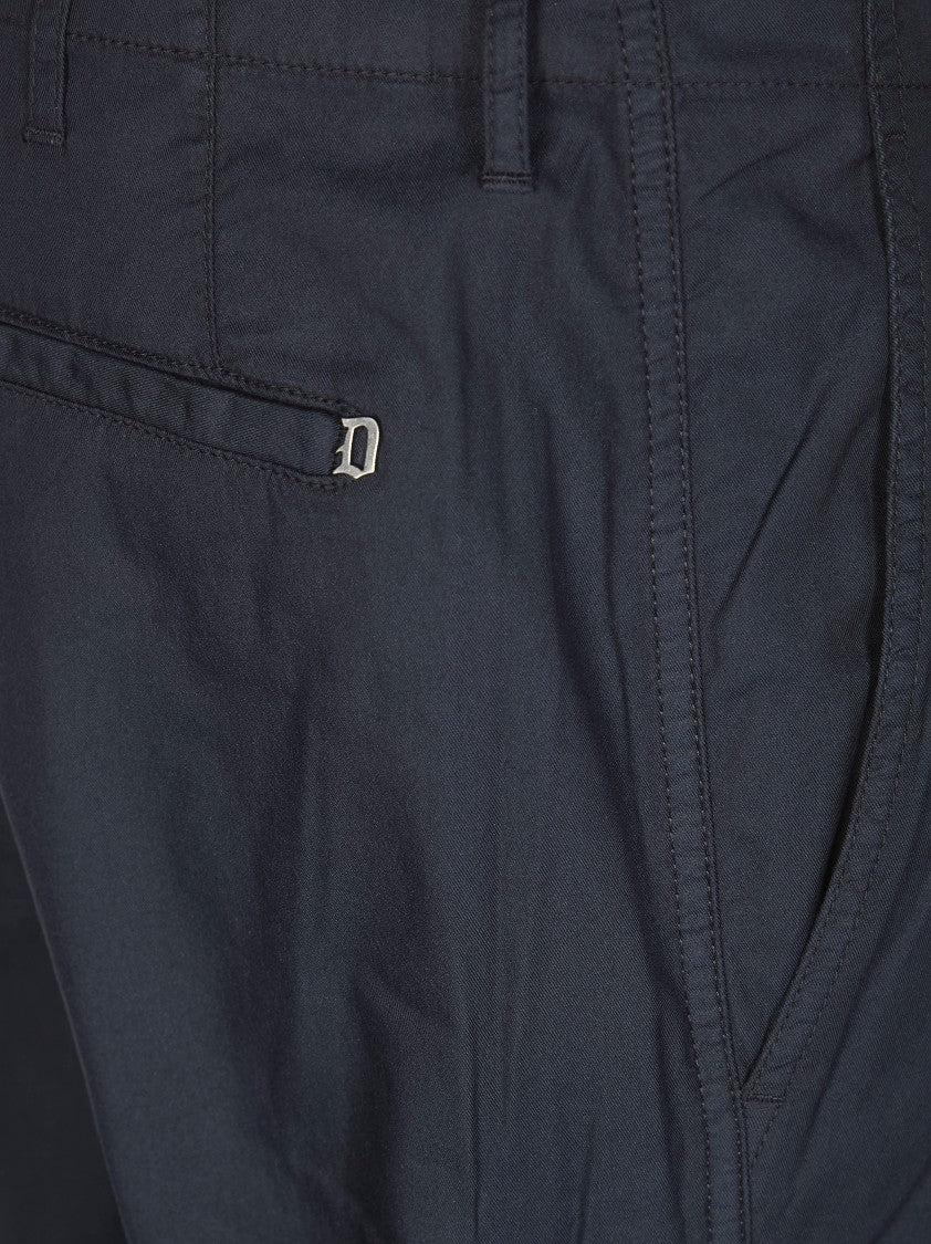 Dondup Blue Raso Carrot Matte Trousers