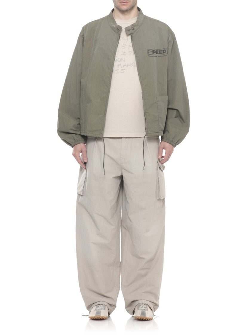 Maison Margiela Green Printed Cotton Jacket