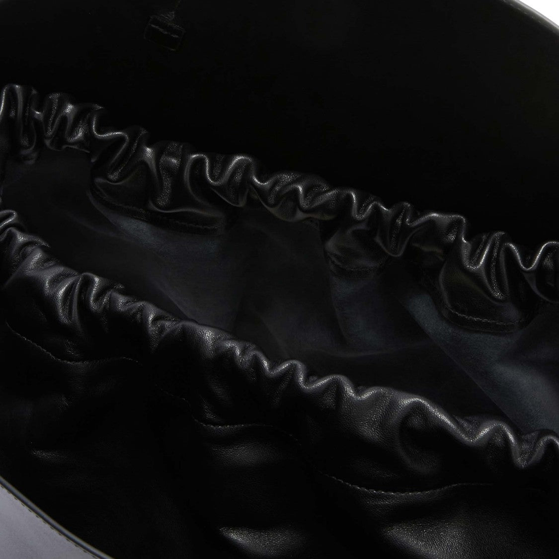 Jil Sander Curved Silhouette Large Shoulder Bag In Calf Leather