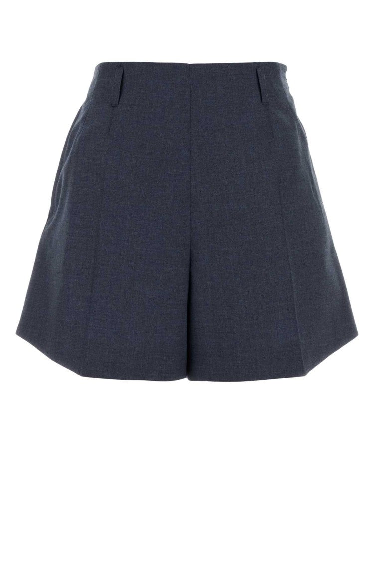 Givenchy Navy Blue Wool Shorts