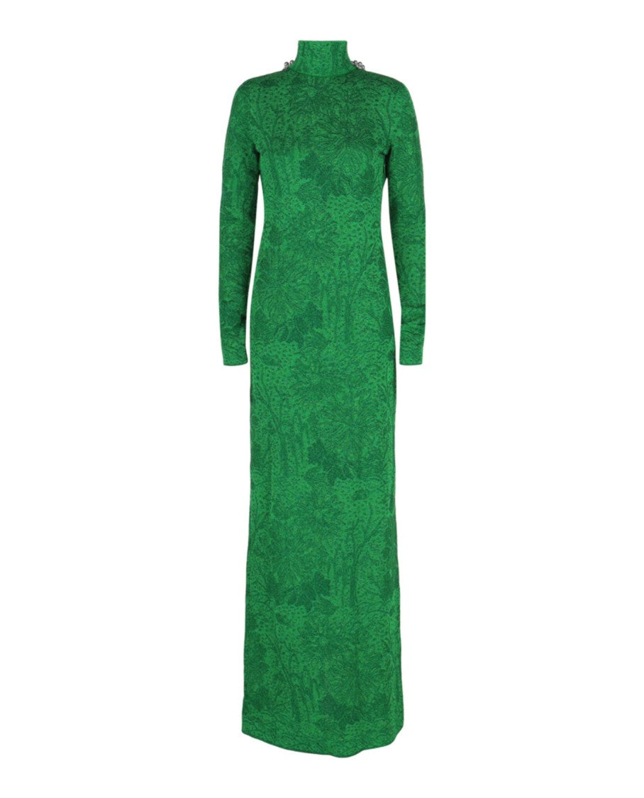 Givenchy Embellished Open-Back Jacquard Gown