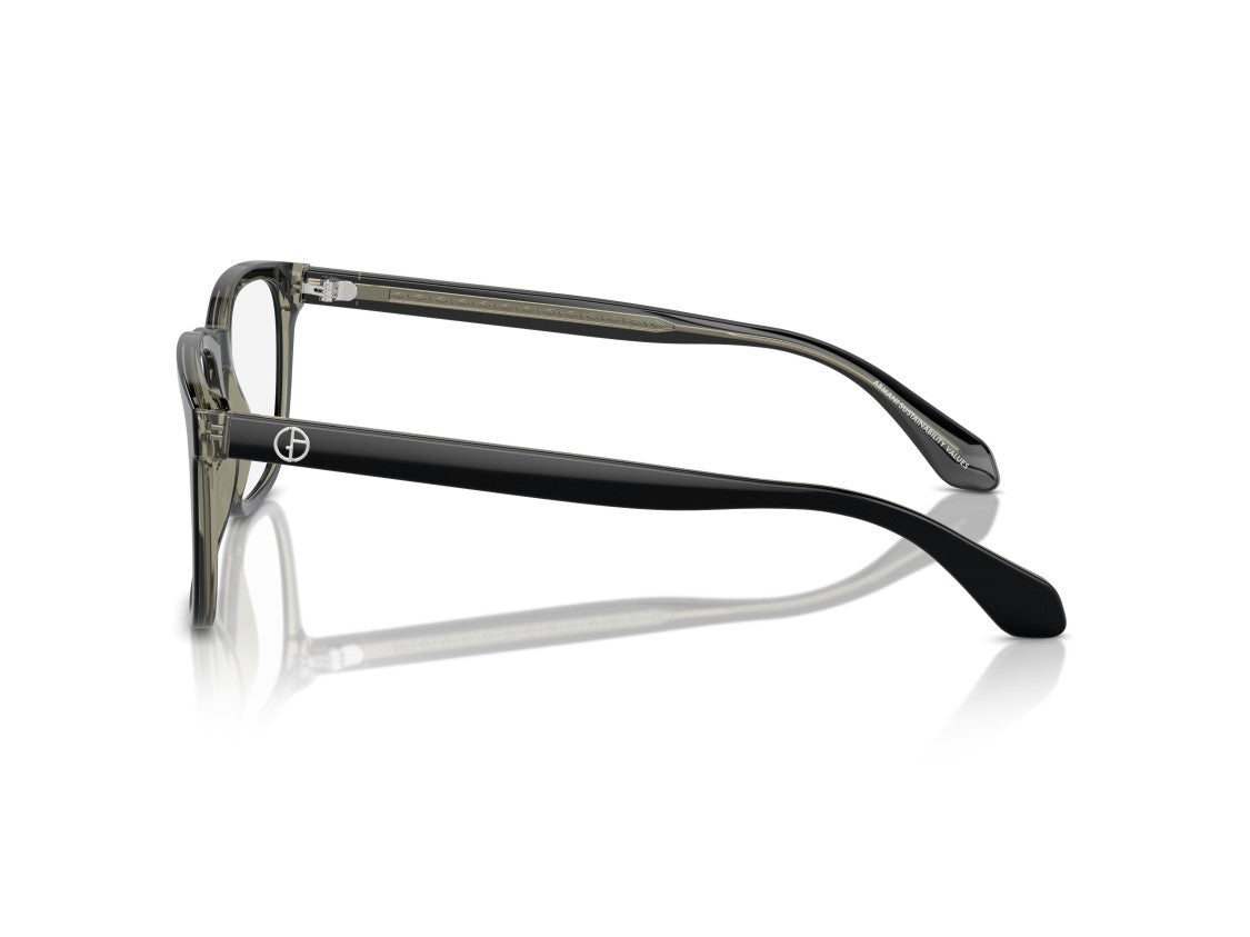 Giorgio Armani Black 0Ar7255 Glossy Acetate Square Eyeglasses