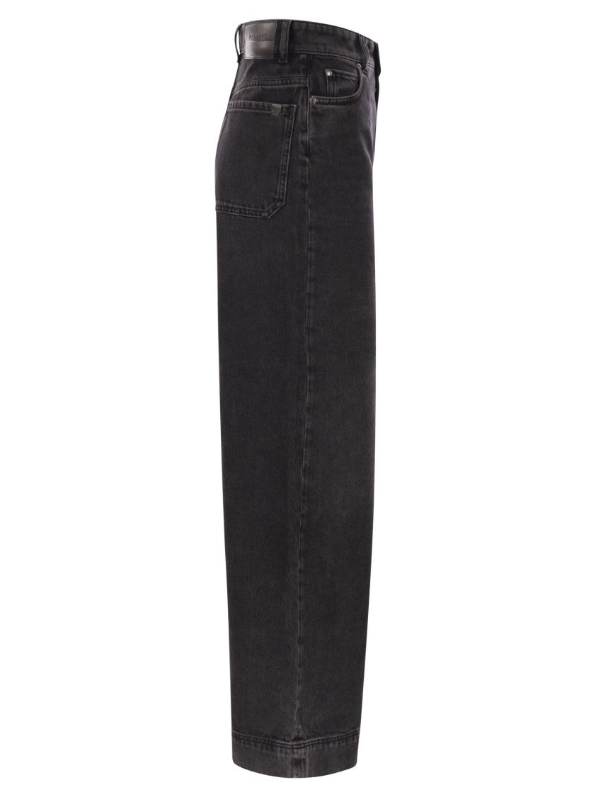 Max Mara Cactus1234 - Wide Leg Jeans In Cotton Denim