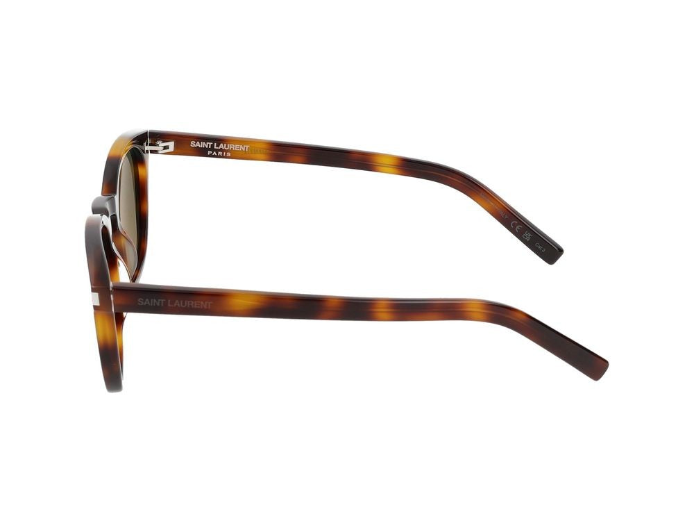 Saint Laurent Havana Classic Square Acetate Sunglasses