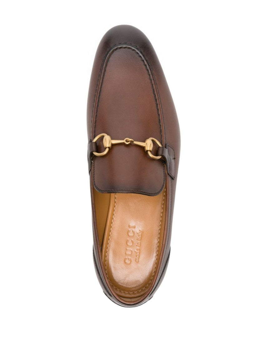 Gucci Black Horsebit Leather Loafers