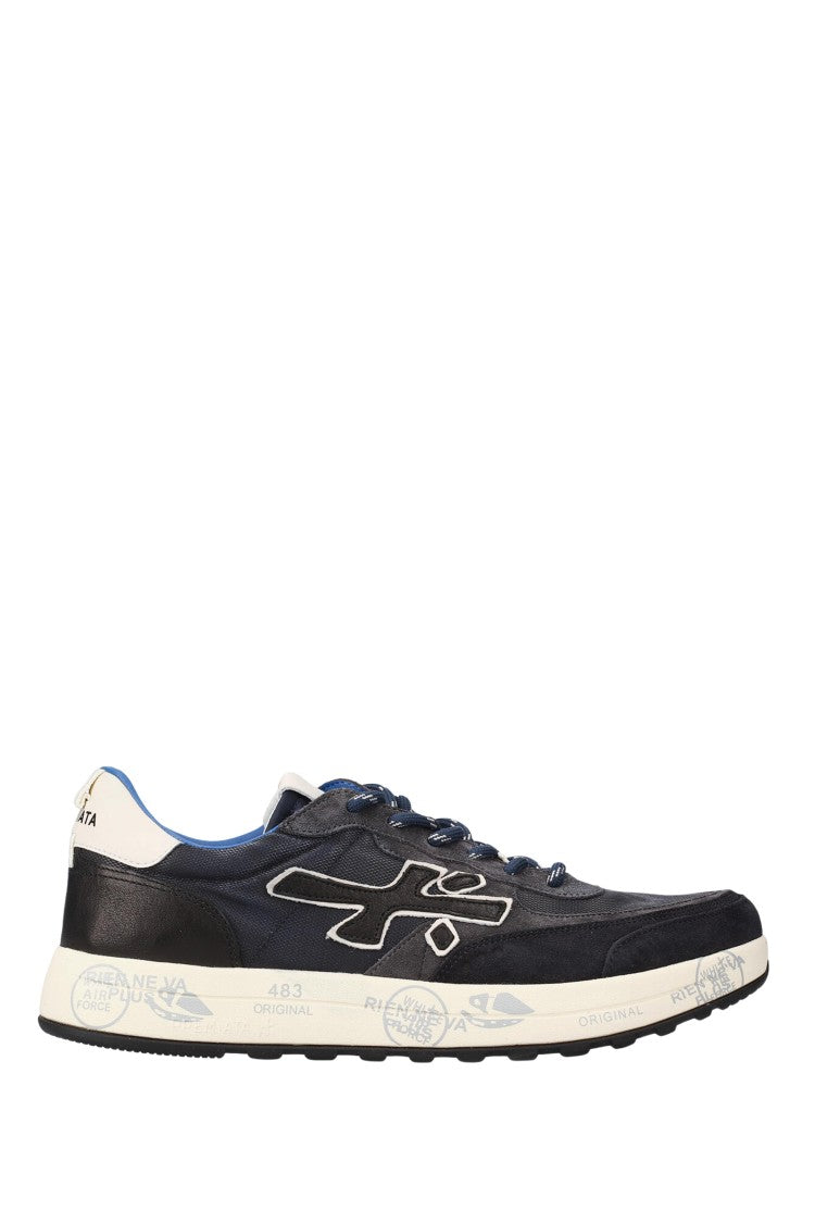 Premiata Black Nous Leather Running Sneakers