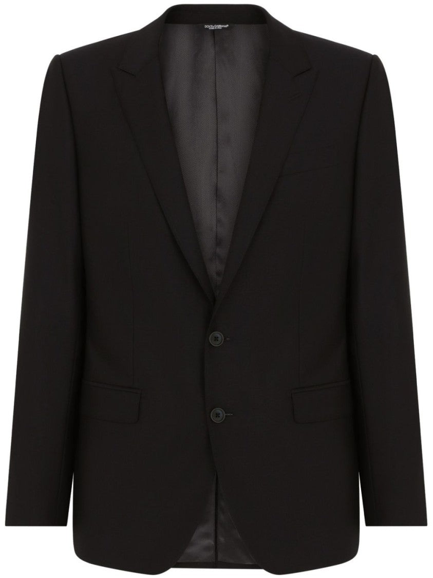 Dolce & Gabbana Black Classic Tailored Suit