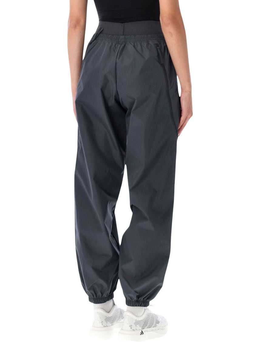 Adidas By Stella Mccartney High-Waisted Mesh Insert Trackpants