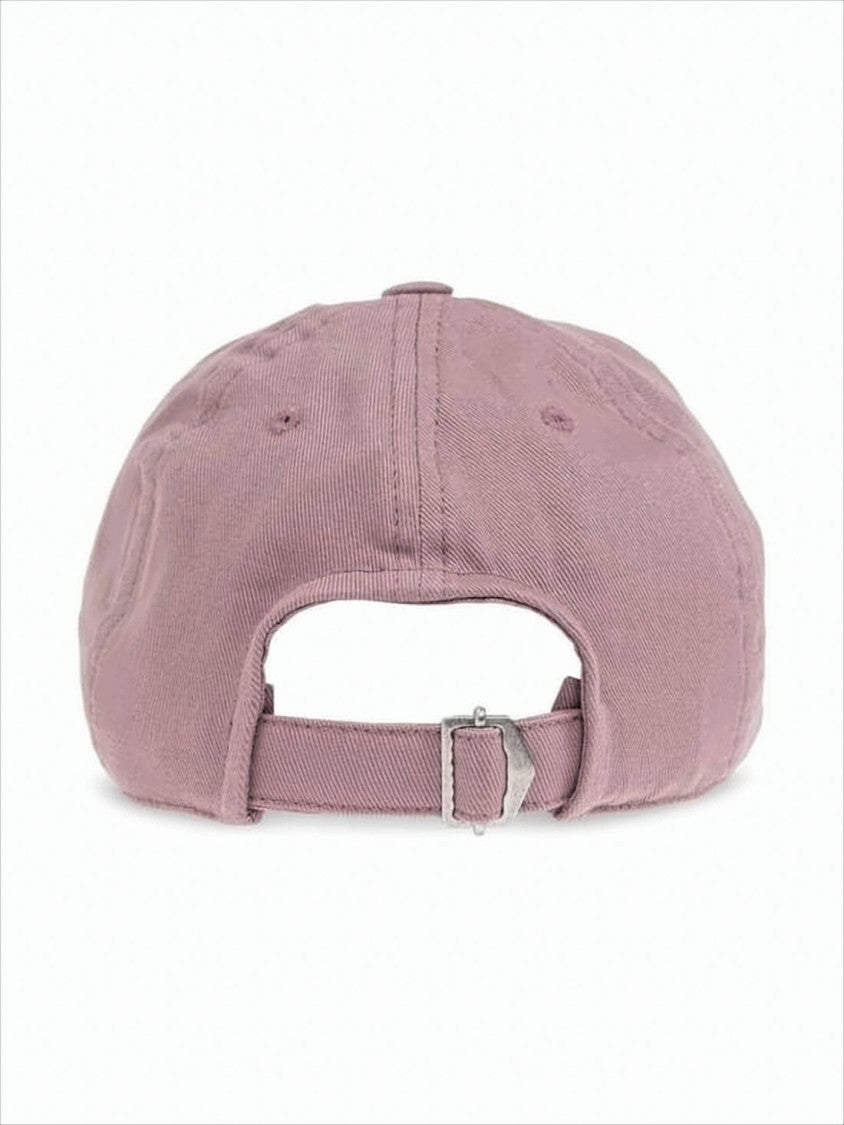 Isabel Marant Muted Mauve Cotton Cap With Curved Brim