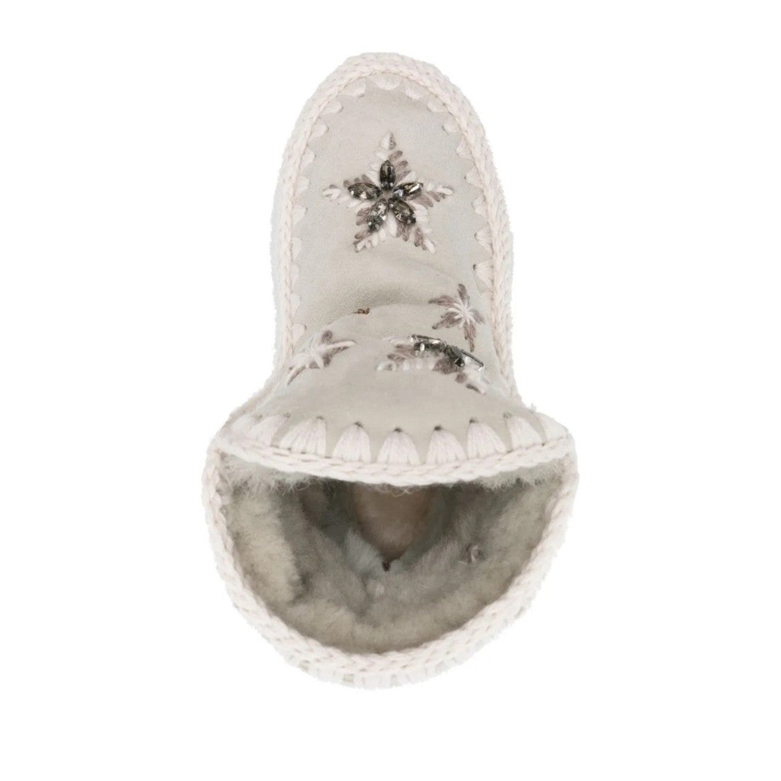 Mou Silver Eskimo Sheepskin Star Boots