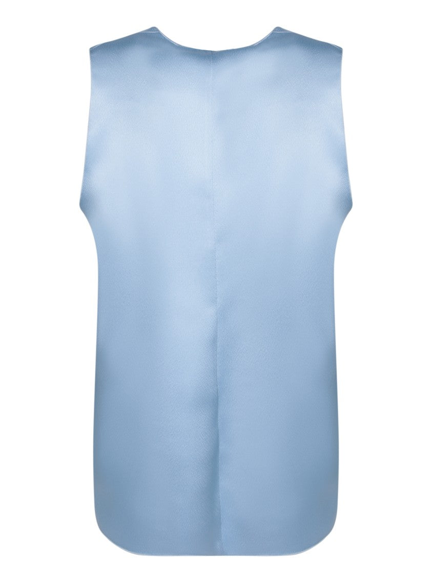 Blanca Vita Blue Sleeveless Top