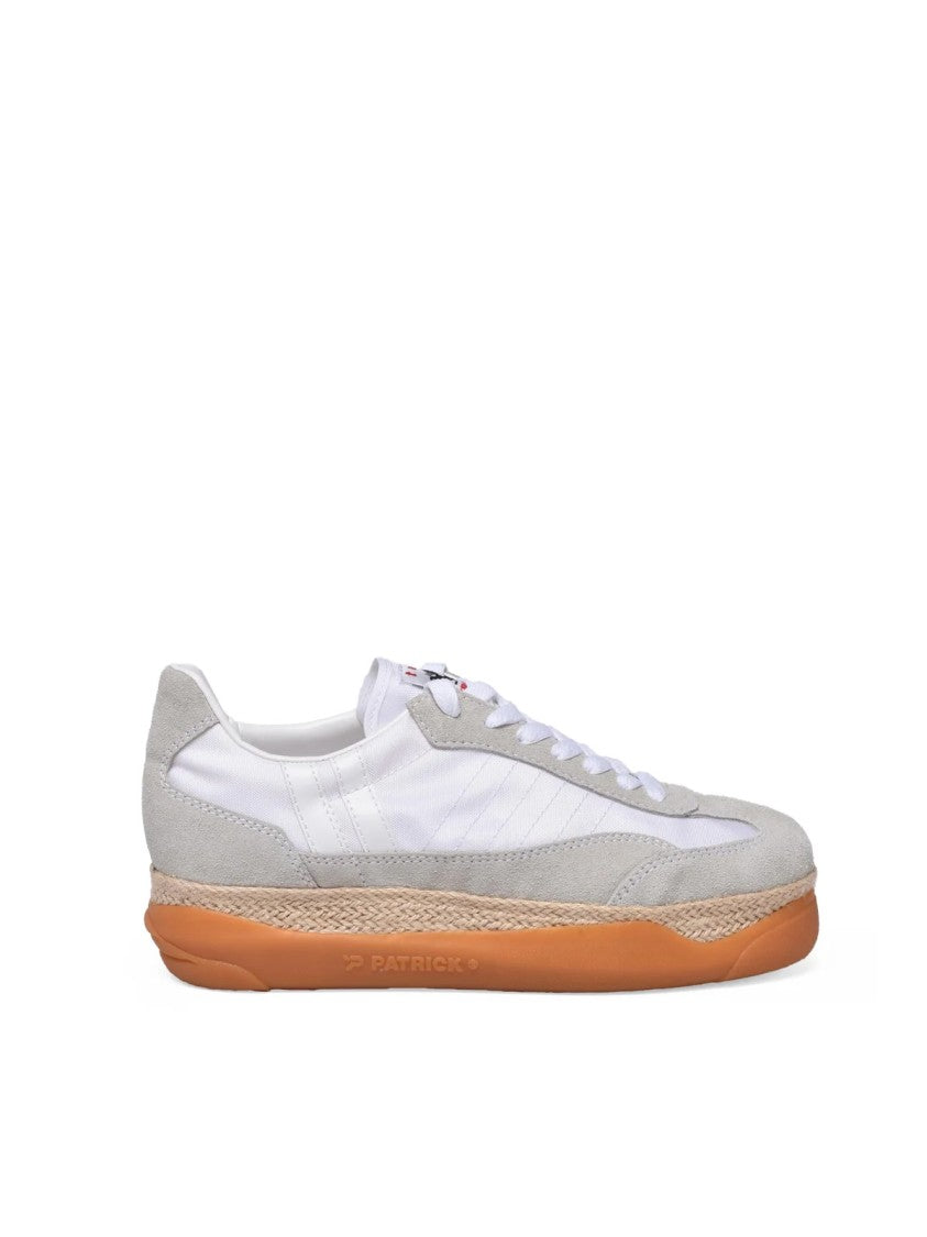 Tao X Patrick Beige White Suede Panel Rubber Sole Sneakers