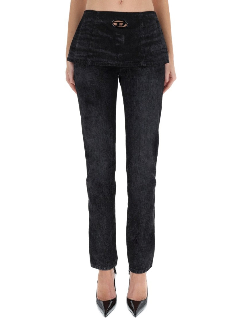 Diesel D-Hourjian Layered Waistband Jeans
