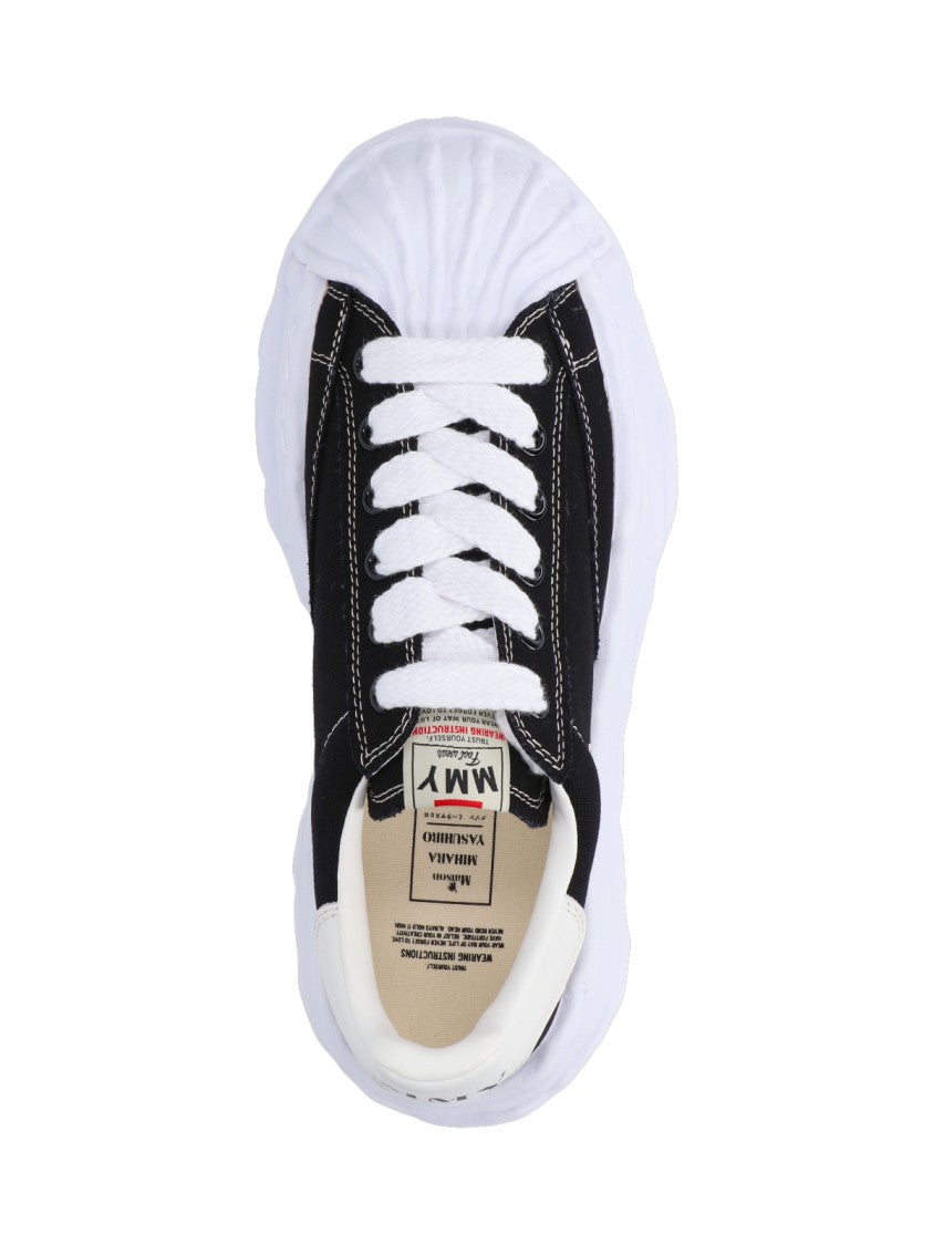 Maison Mihara Yasuhiro Black Blakey Low-Top Cotton Sneakers
