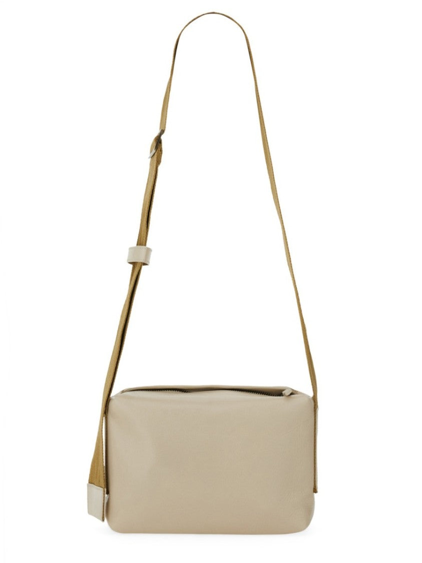 Uma Wang Structured Contrasting Fabric Shoulder Bag
