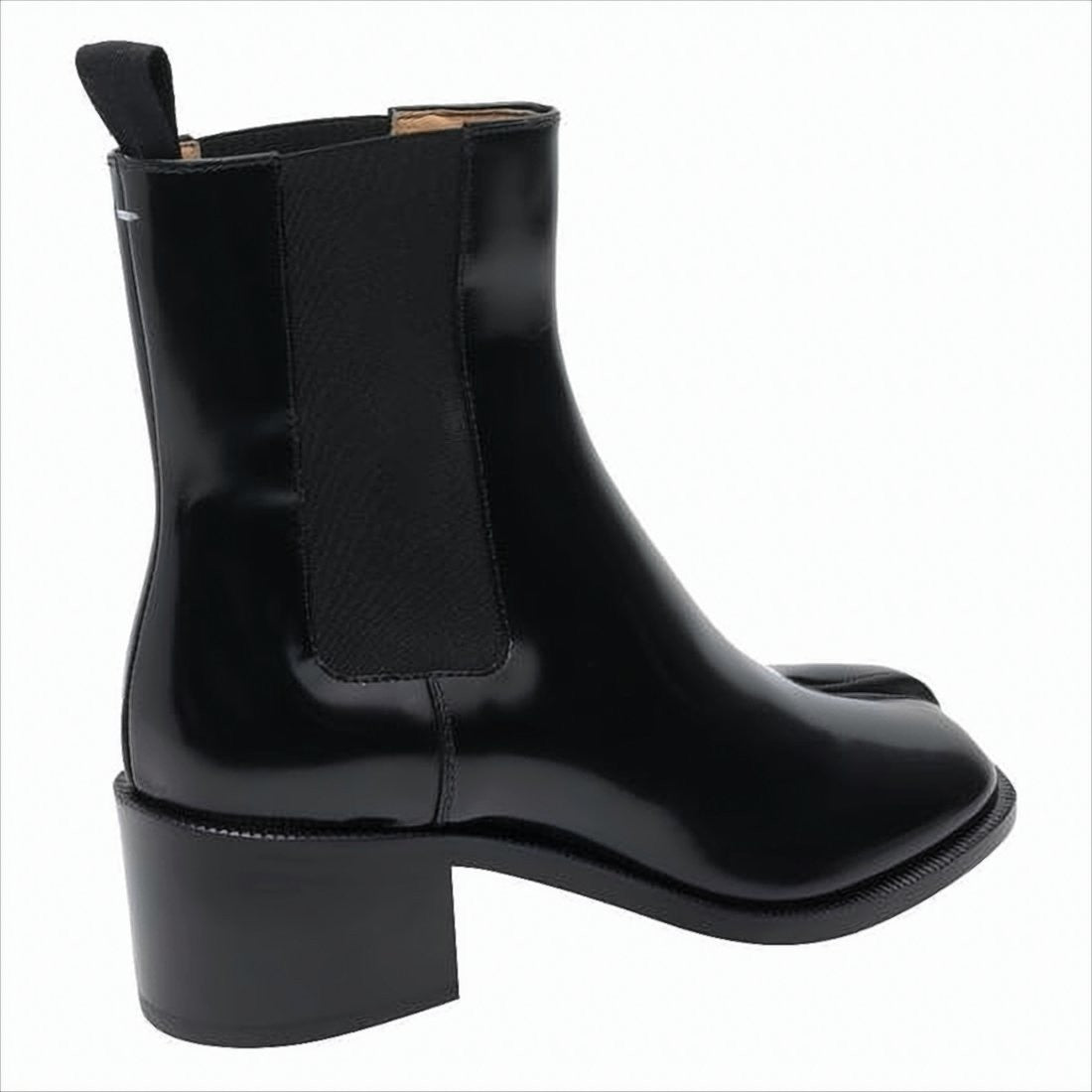 Maison Margiela Glossy Black Ankle Boots