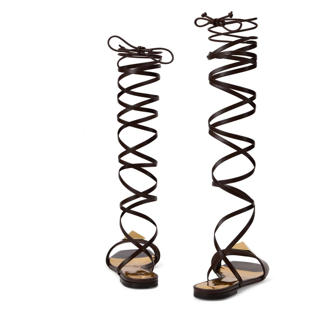 Valentino Garavani Spiral Wraparound Ankle Sandals