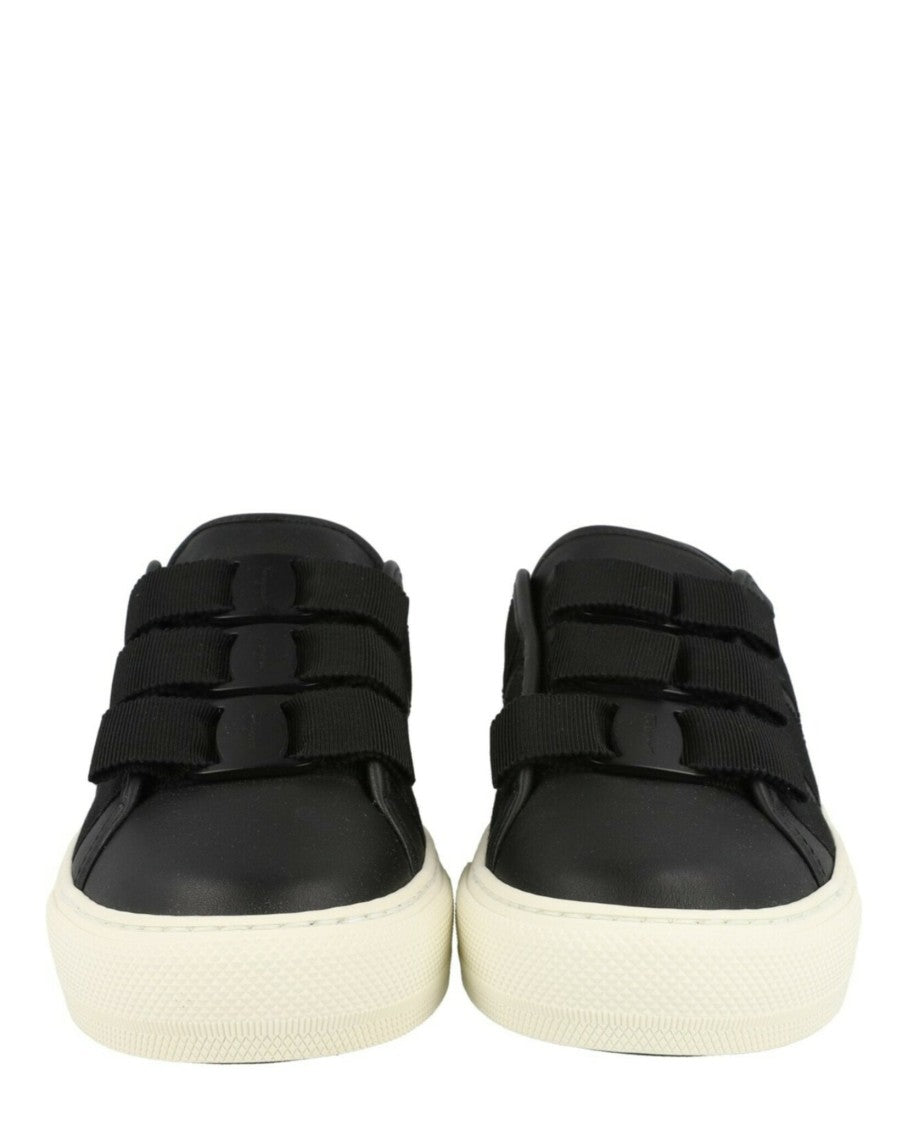 Ferragamo Nataly Calfskin Leather Low-Top Sneakers