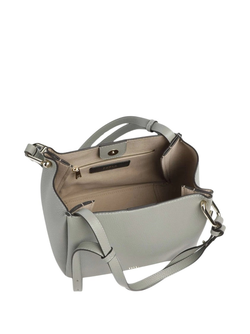 Furla Nuvola M Medium Buckle Leather Tote Bag