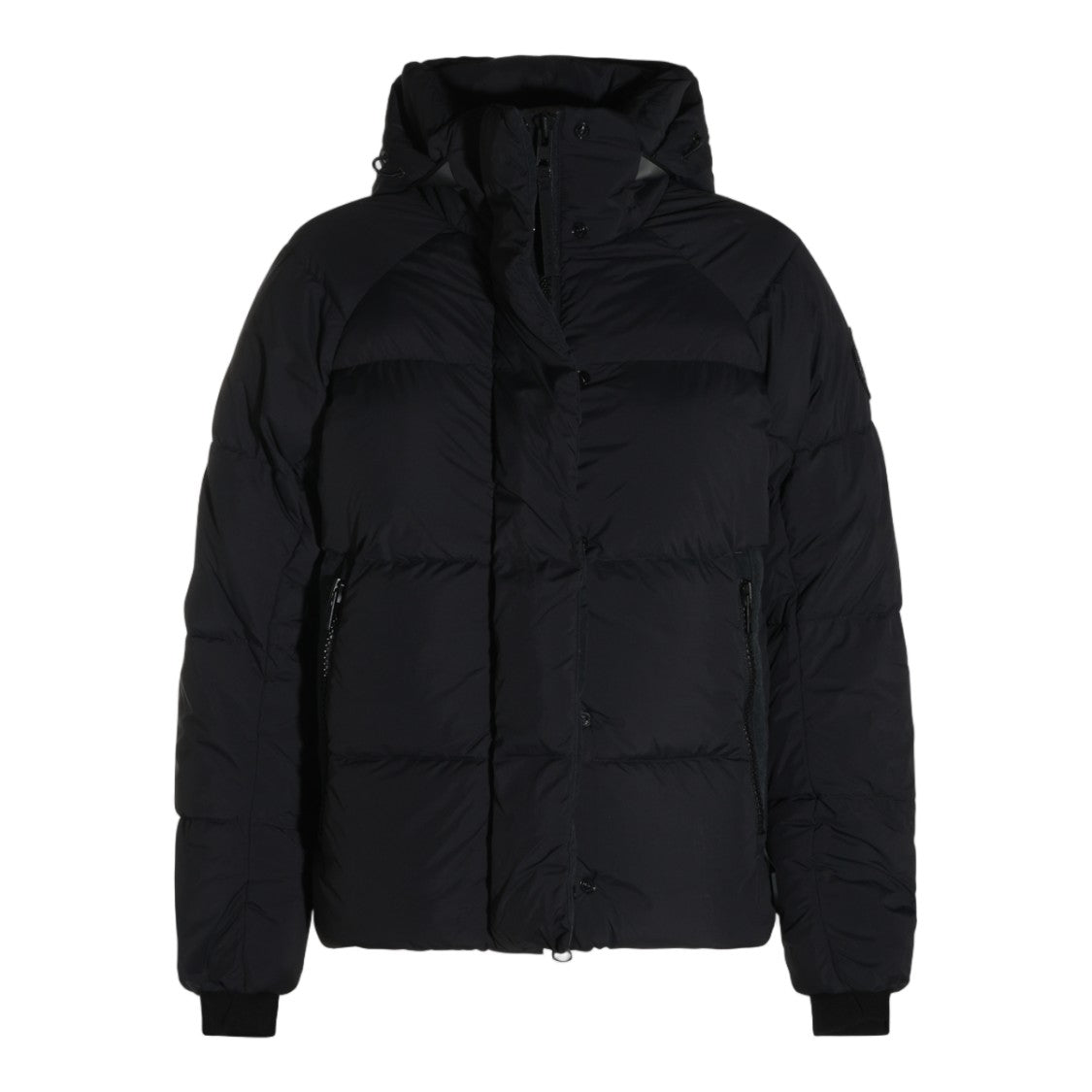 Canada Goose Quilted Down Coat With High Collar And Hood