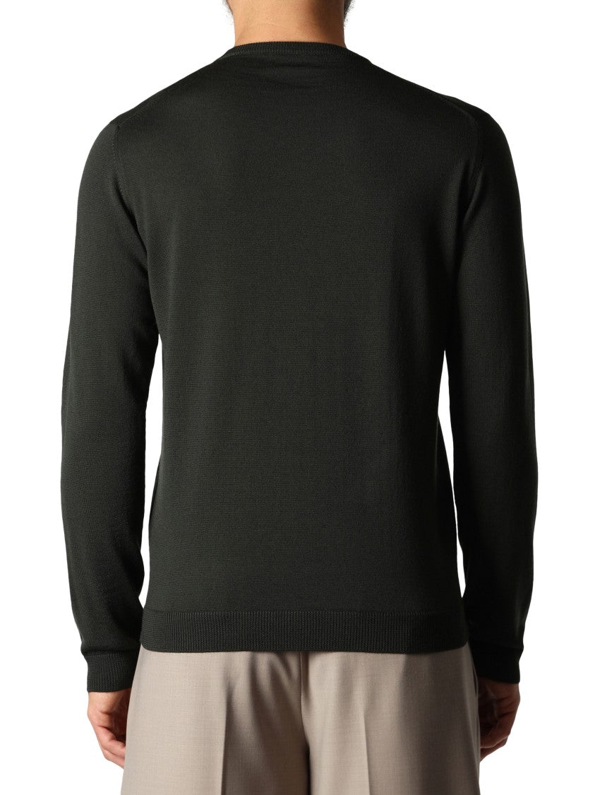 Roberto Collina Minimalistic Crew Neck Sweater In Extrafine Merino Wool