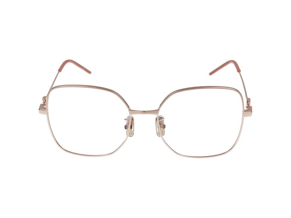 Givenchy Black Square Metal Eyeglasses