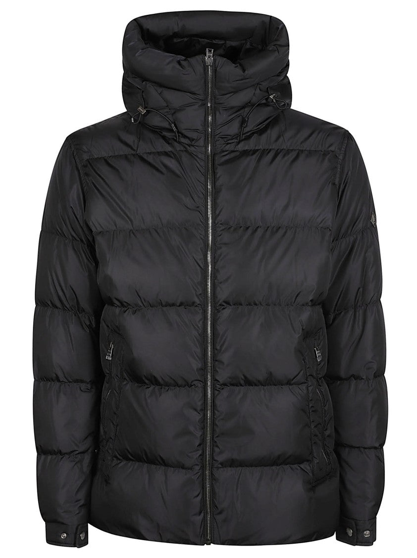 Herno Quilted Down Jacket With High Collar And Hood