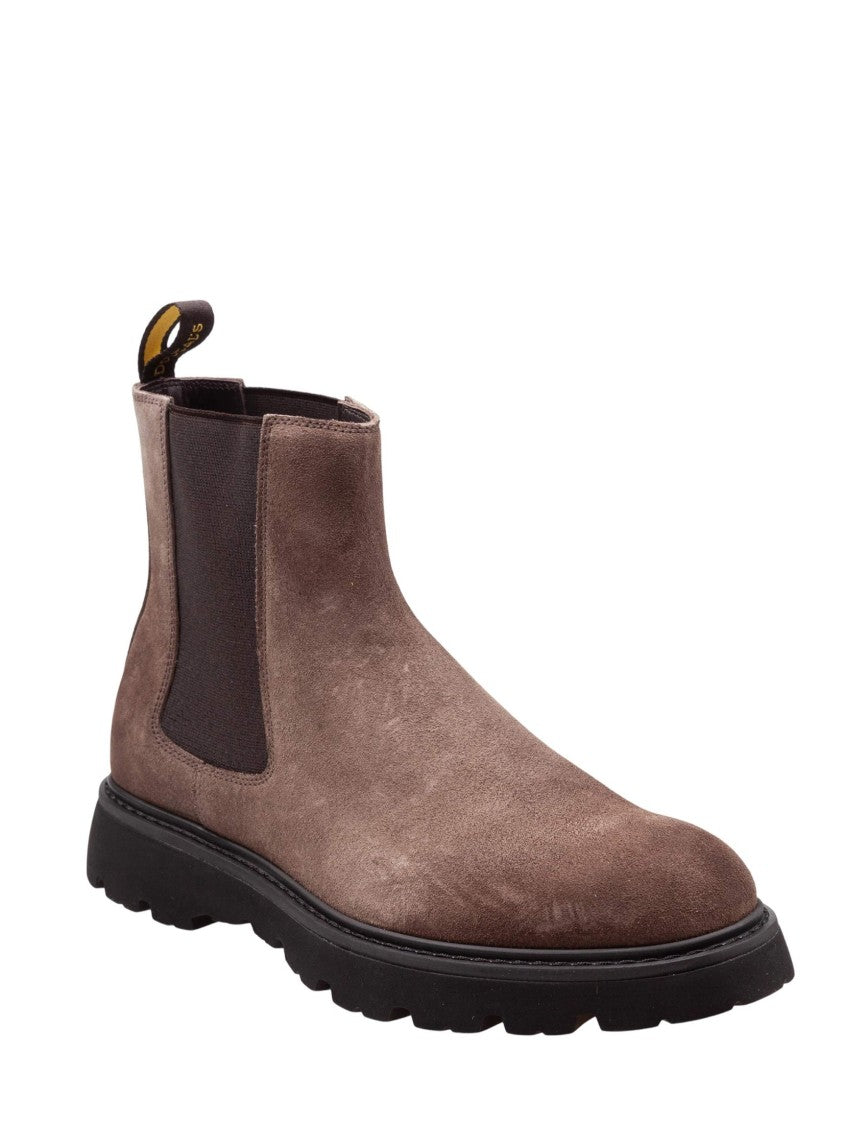 Doucal's Espresso Suede Beatles Ankle Boot