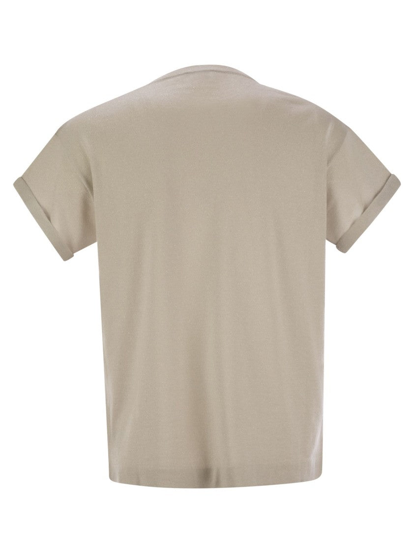 Brunello Cucinelli Sparkling Lightweight Cashmere And Silk Sweater