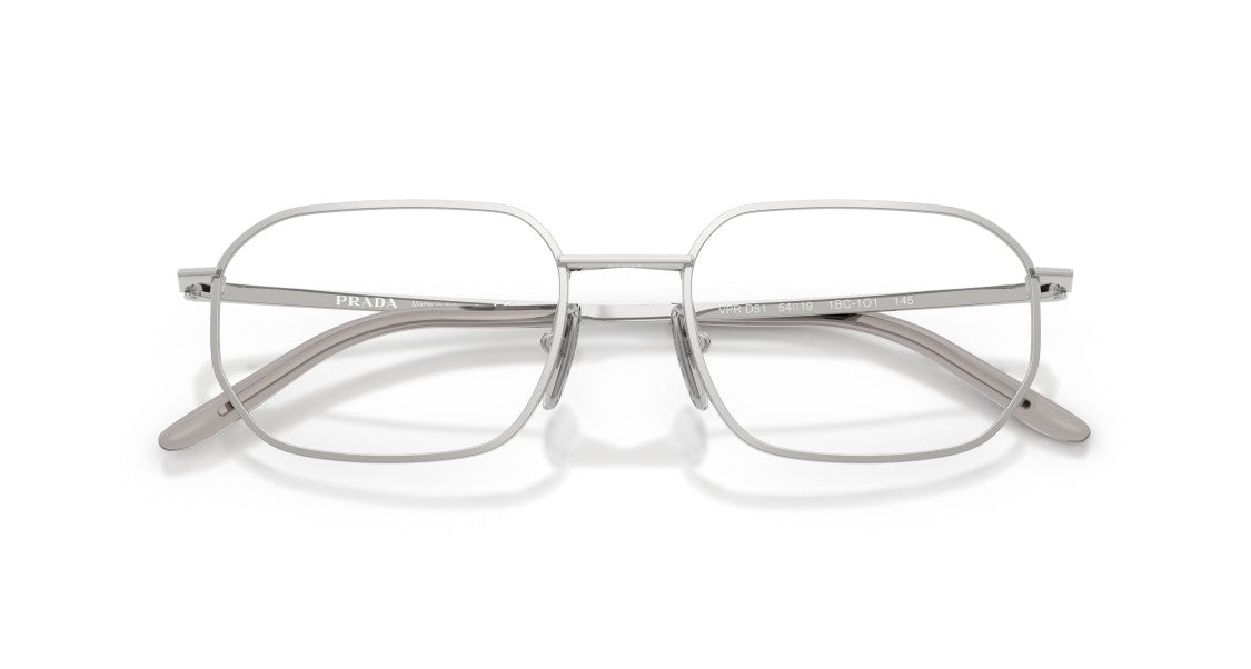 Prada 0Pr D51v Geometric Metal Frame Eyeglasses