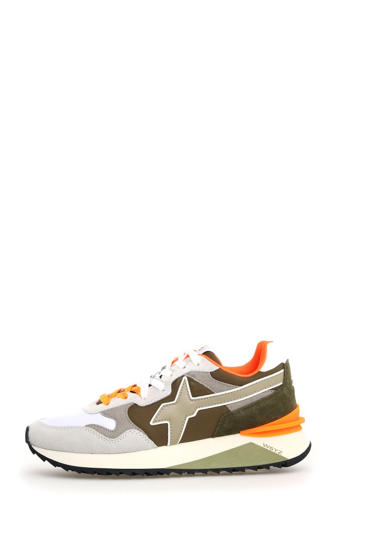 W6yz Avant-Garde Suede Technical Notched Sole Sneakers