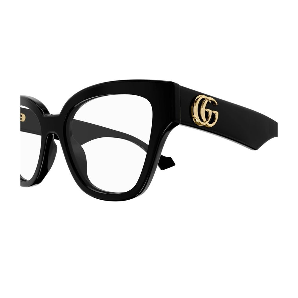 Gucci Gg1424o Emblem Line Square Acetate Eyeglasses