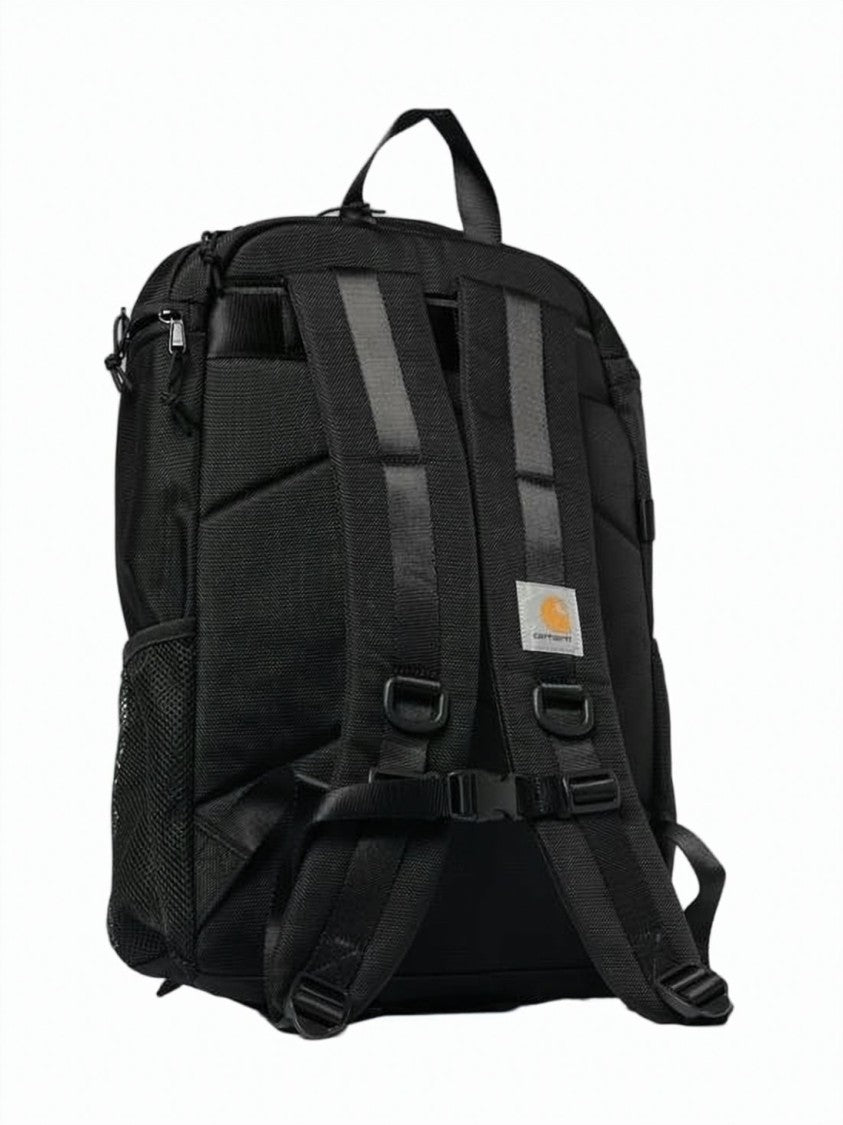 Carhartt Wip Black Durable Nylon Zip Main Backpack