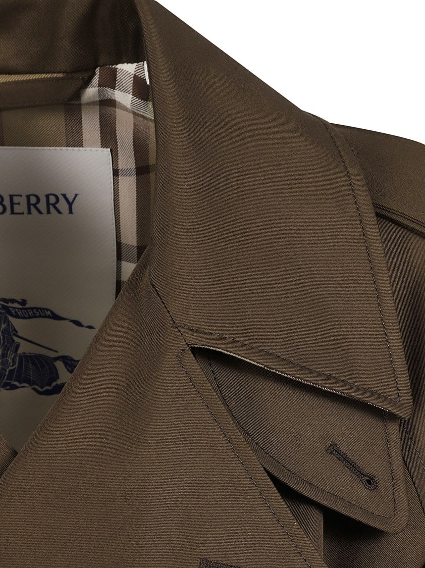 Burberry Classic Trench Coat With Double-Breasted Front