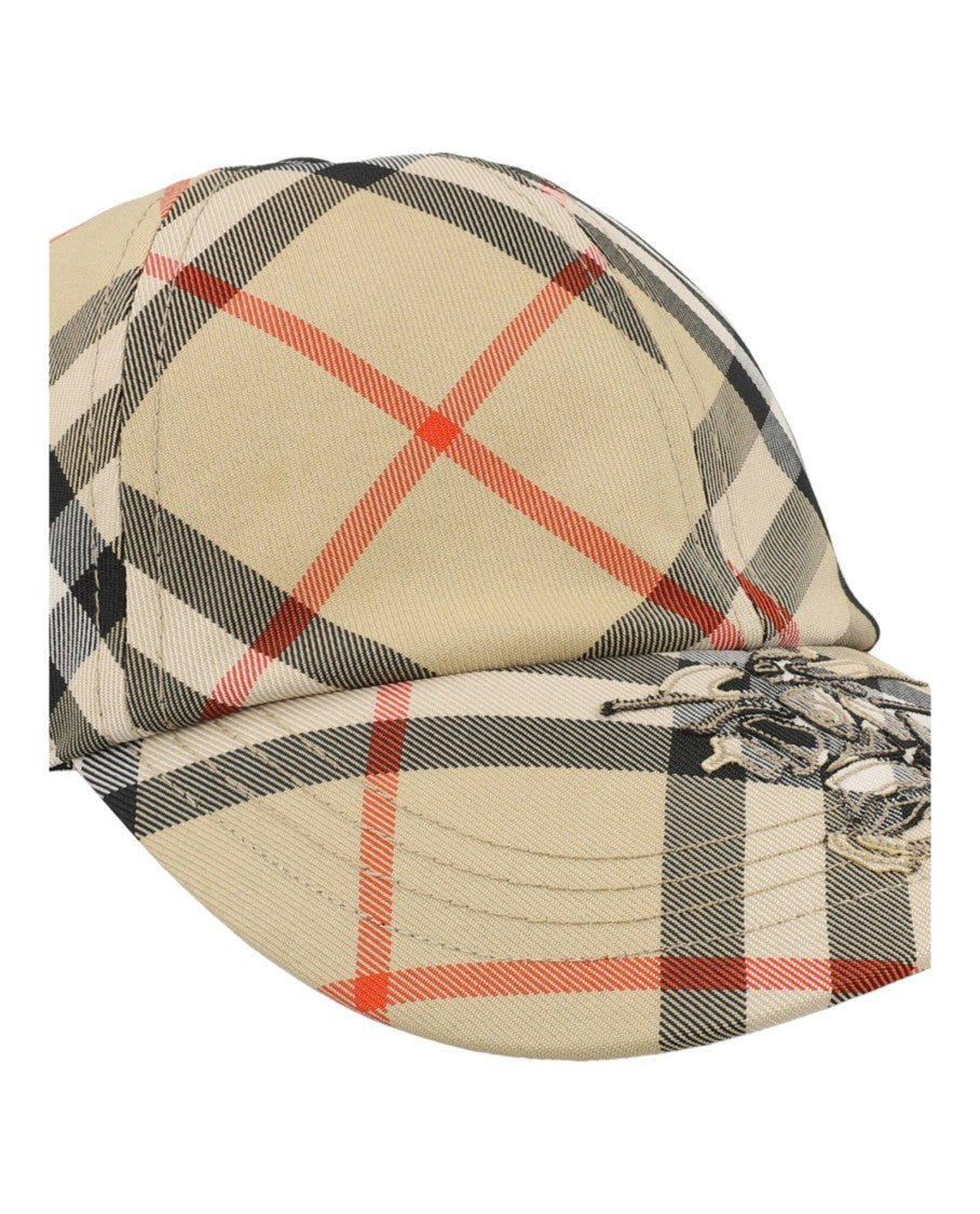 Burberry Mh Check Baseball Hat