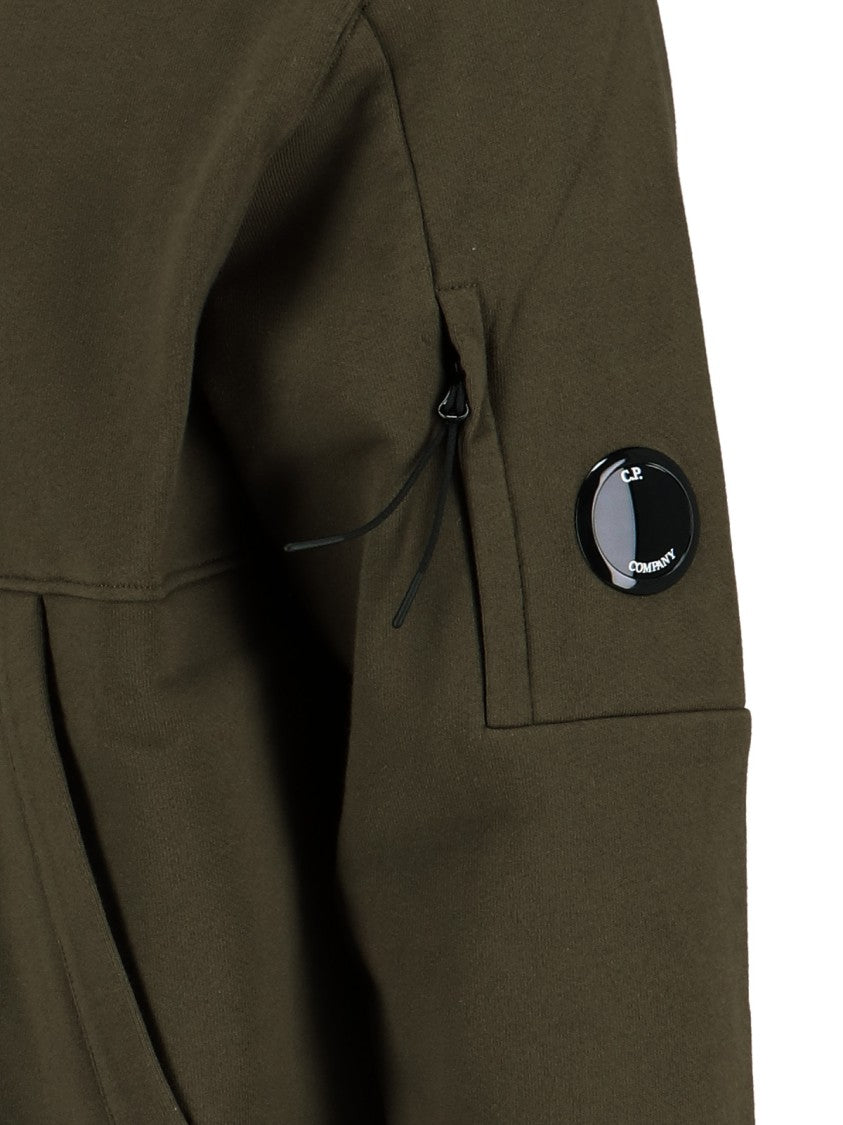 C.P. Company Logo Hoodie Green