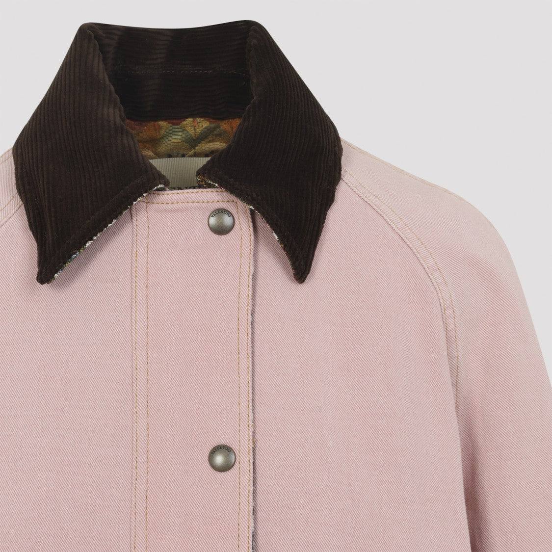 Valentino Short Coat With Floral Accents