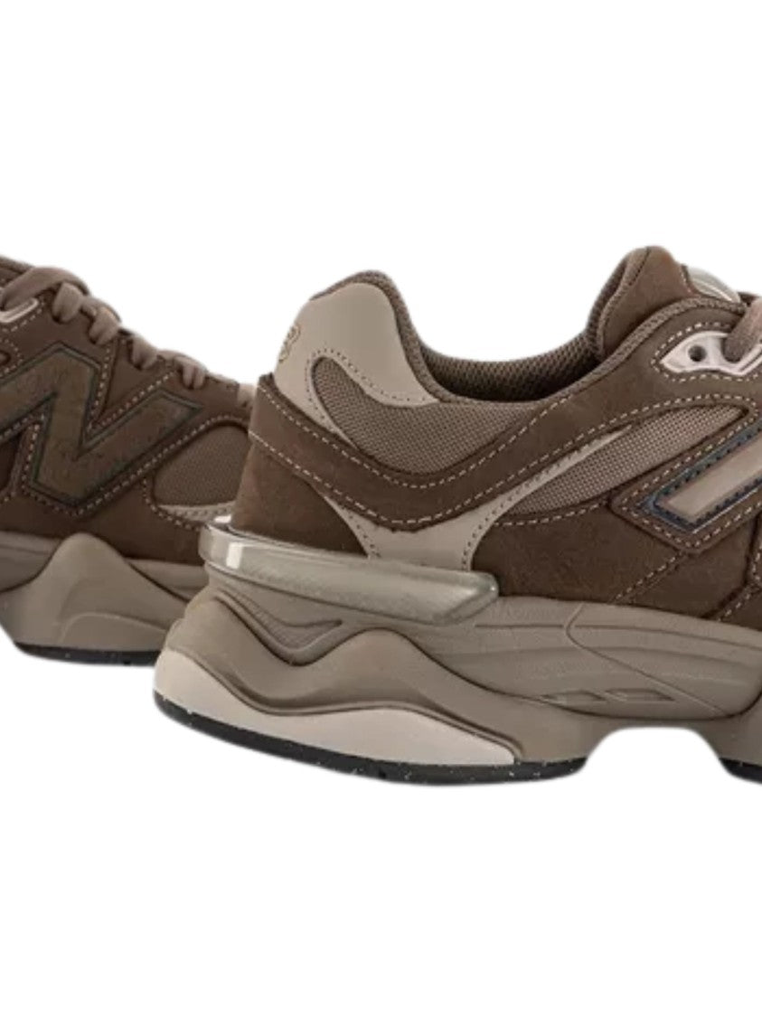 New Balance Brown Suede Details Mesh Sneakers
