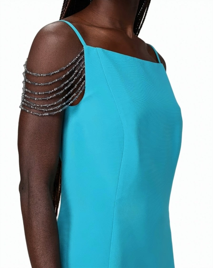 Pinko Bergamotto Jewel Detail Midi Dress