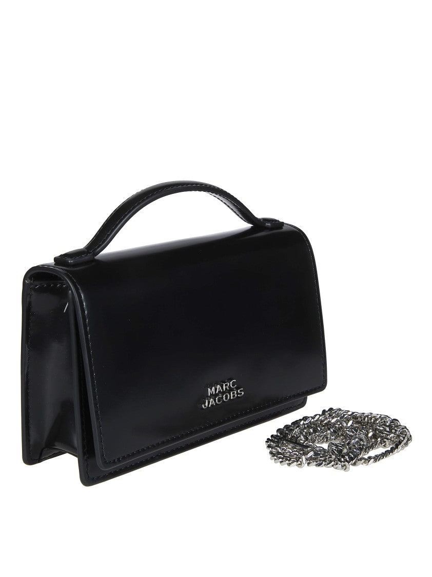 Marc Jacobs Black The Mirror Mini Leather Handbag