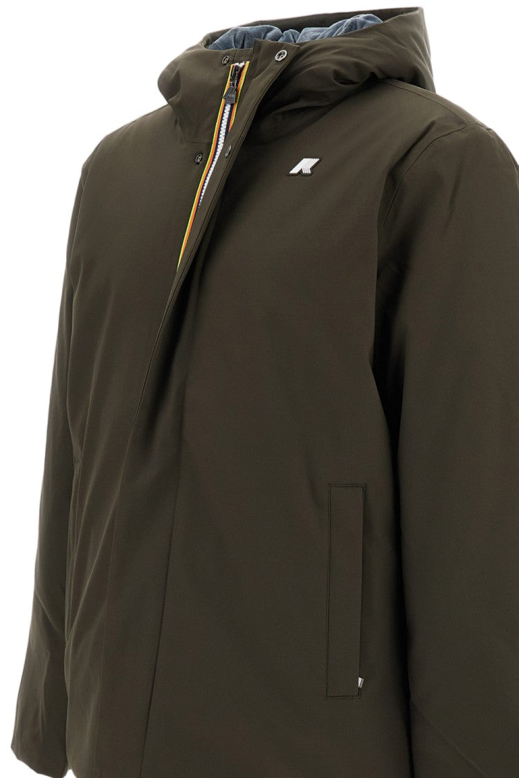 K-Way Black Olive Jacko Twill Marmotta Technical Jacket