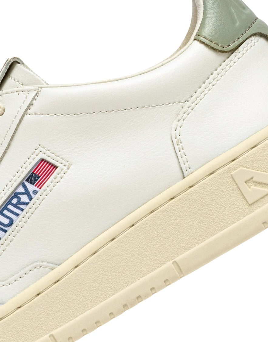 Autry Medalist Low Men’S White/Sea Grass Sneakers