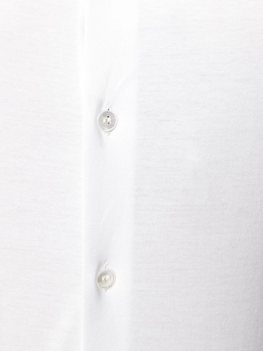 Giorgio Armani Tailored White Cotton Long Sleeve Shirt