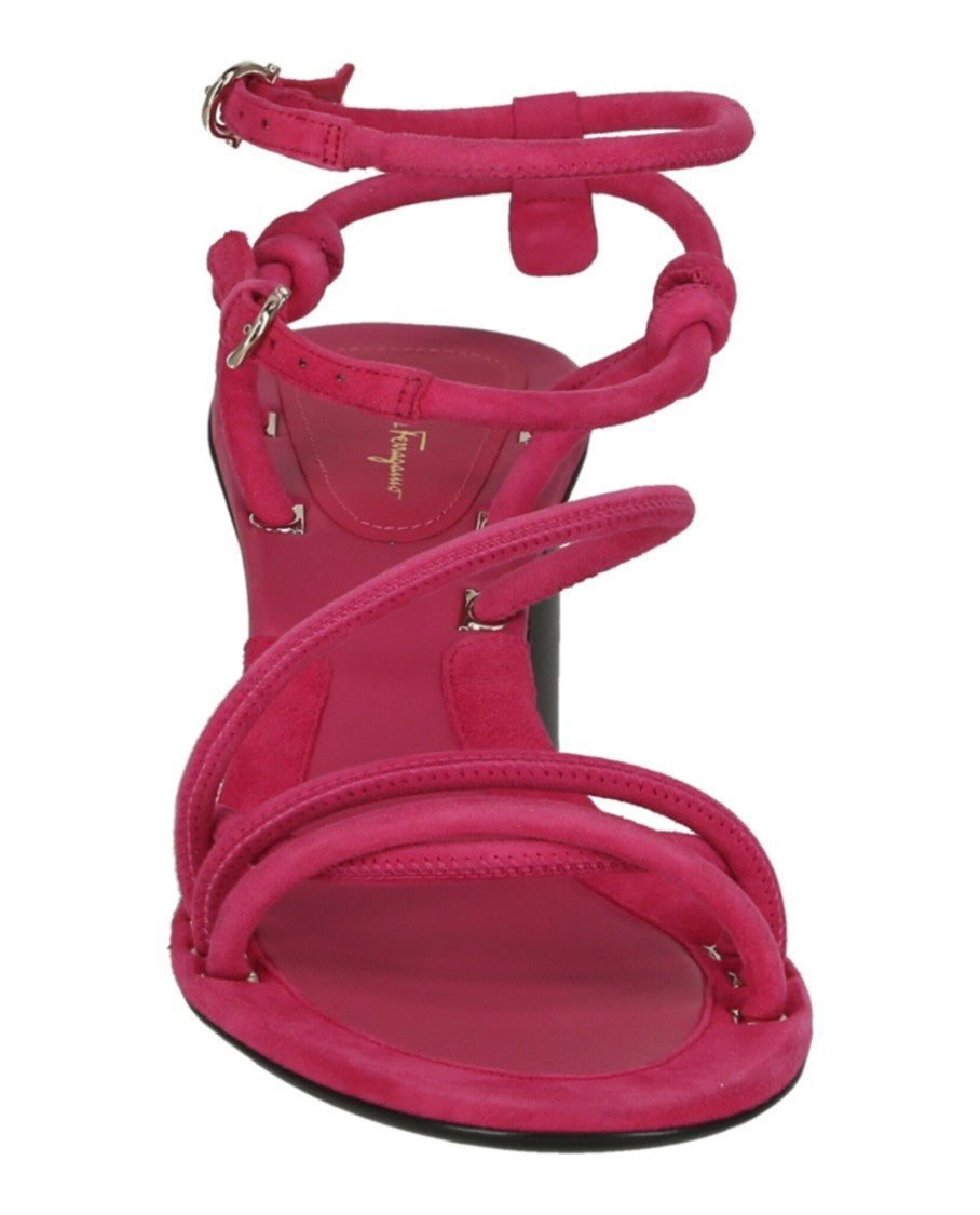Ferragamo Augusta 60 Suede Sandals