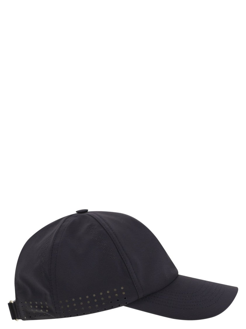 Brunello Cucinelli Baseball Cap In Tech Fabric With Logo