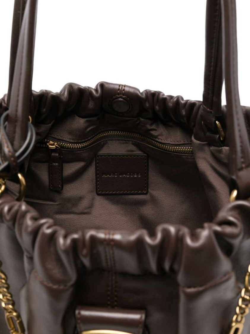 Marc Jacobs Slouchy Lamb Leather Handbag With Gold-Tone Details